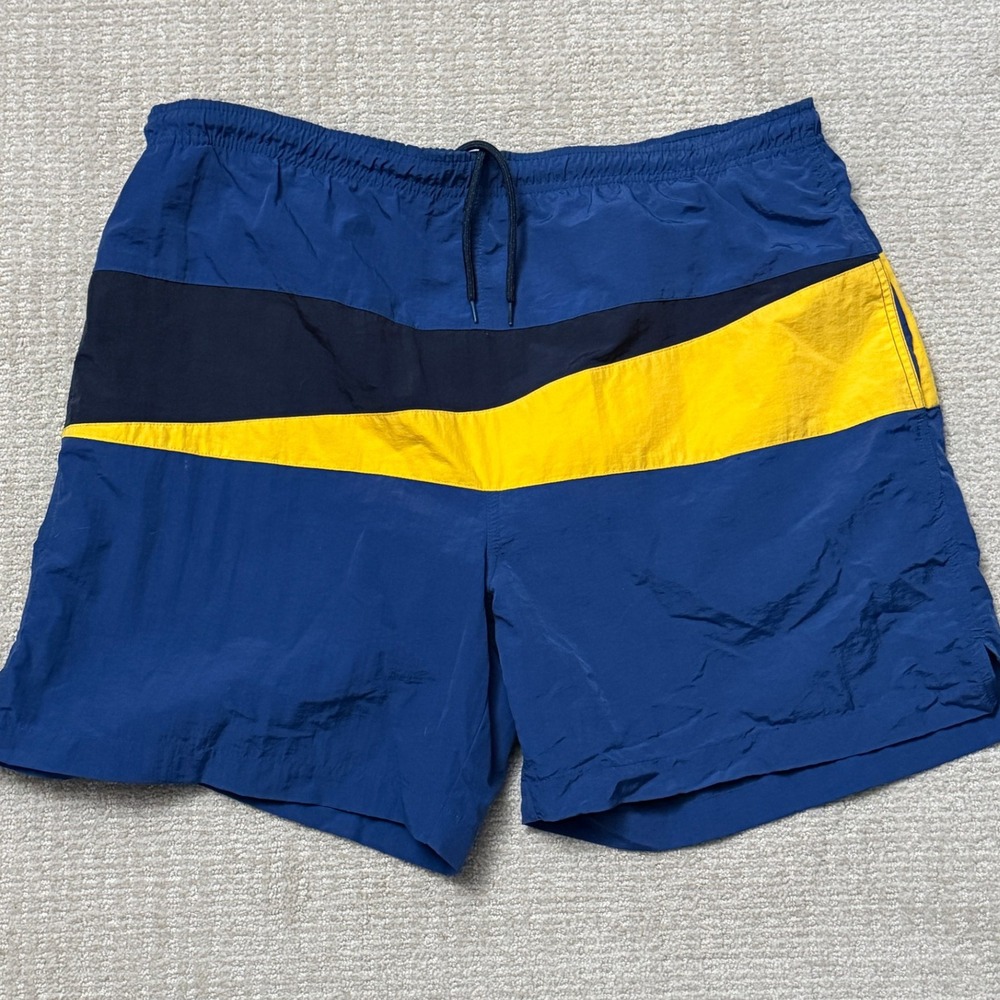 Boca Classics‎ Swim Trunks Color Block Drawstring XL